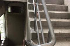 Stairs with their handrails